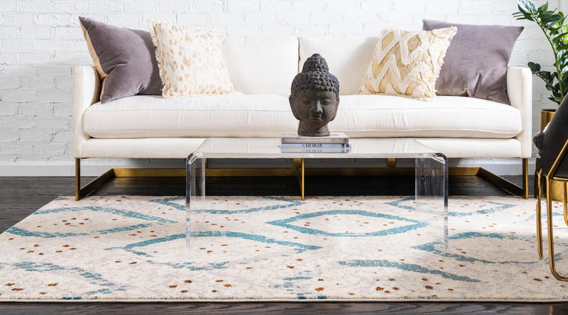Marrakesh Elegance Collection Area Rug - Kelaa Rectangular Cream lifestyle 21