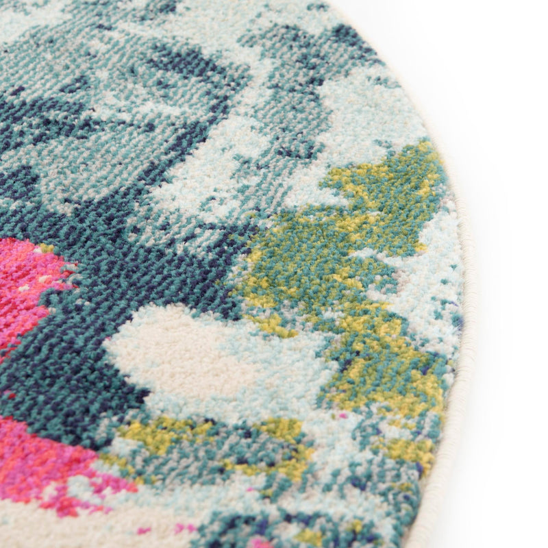 Marrakesh Elegance Collection Area Rug - Essaouira Round Beige lifestyle 29