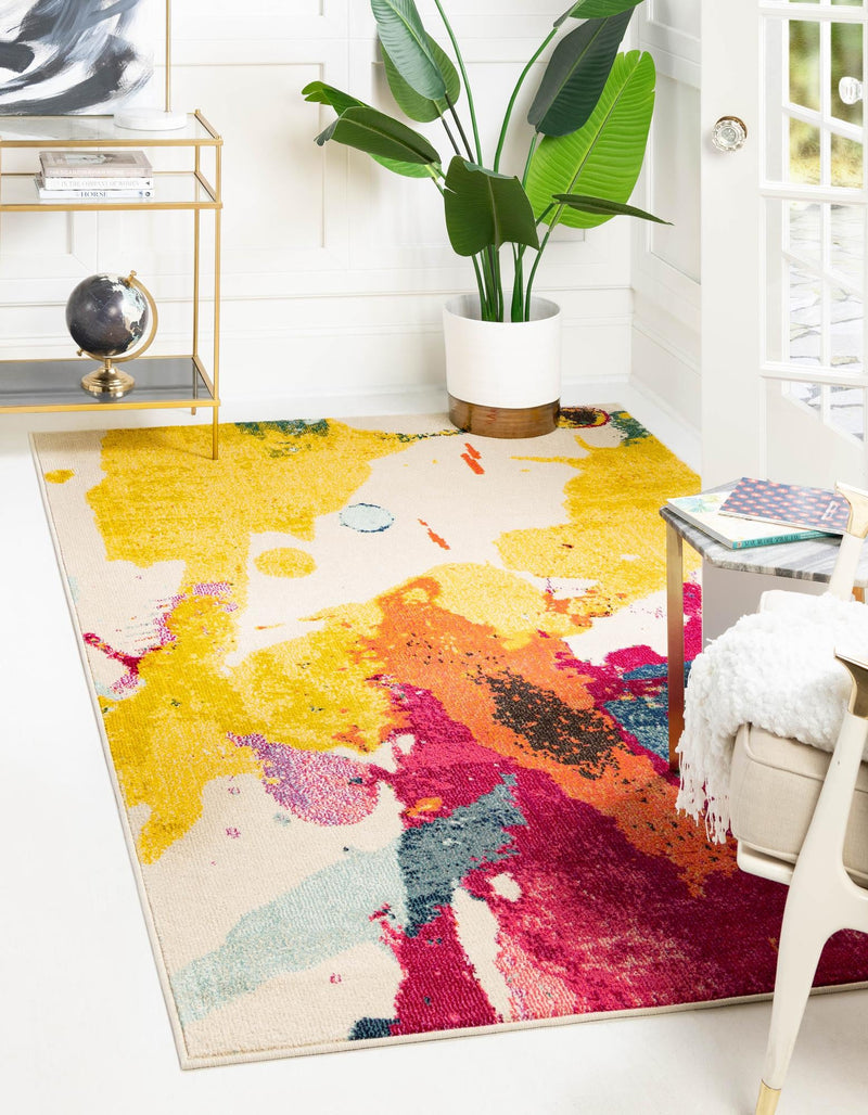 Marrakesh Elegance Collection Area Rug - Essaouira Rectangular Beige lifestyle 16