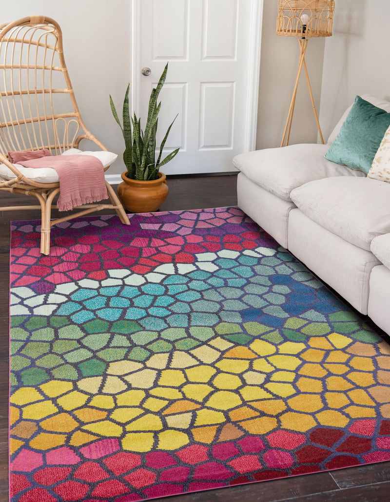 Marrakesh Elegance Collection Area Rug - Melilla Rectangular Multi lifestyle 26