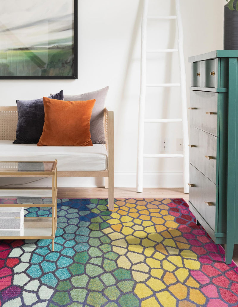 Marrakesh Elegance Collection Area Rug - Melilla Rectangular Multi lifestyle 41
