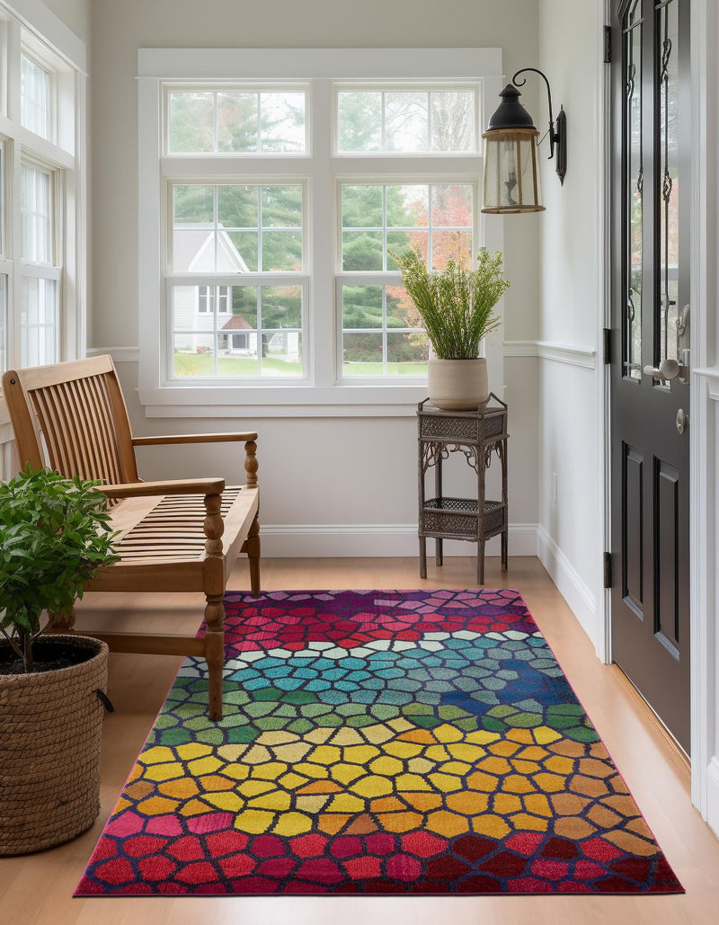 Marrakesh Elegance Collection Area Rug - Melilla Rectangular Multi lifestyle 44