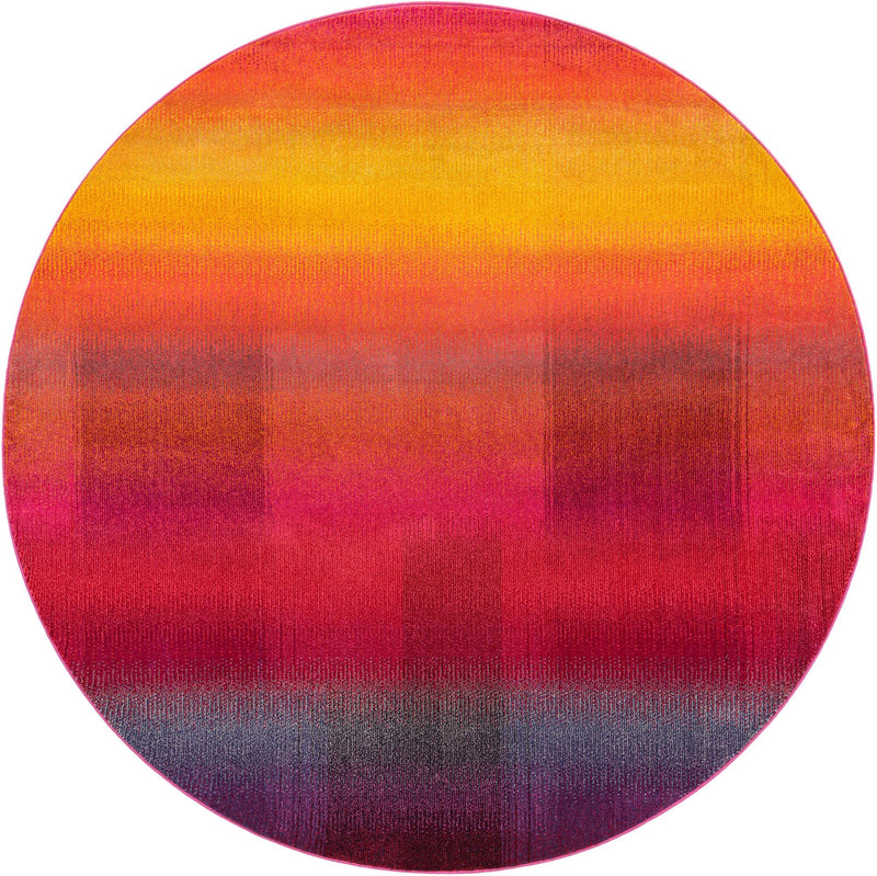 Marrakesh Elegance Collection Area Rug - Azrou Round Multi lifestyle 23