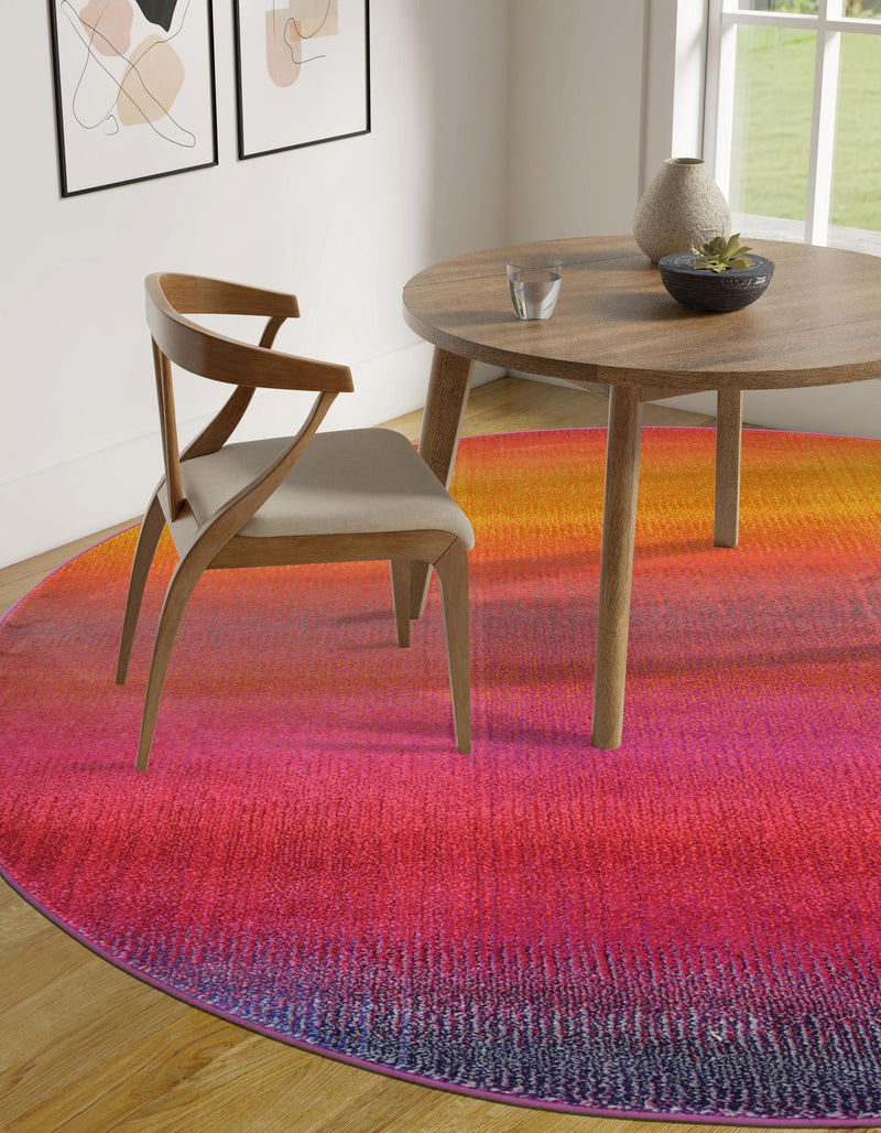 Marrakesh Elegance Collection Area Rug - Azrou Round Multi lifestyle 40