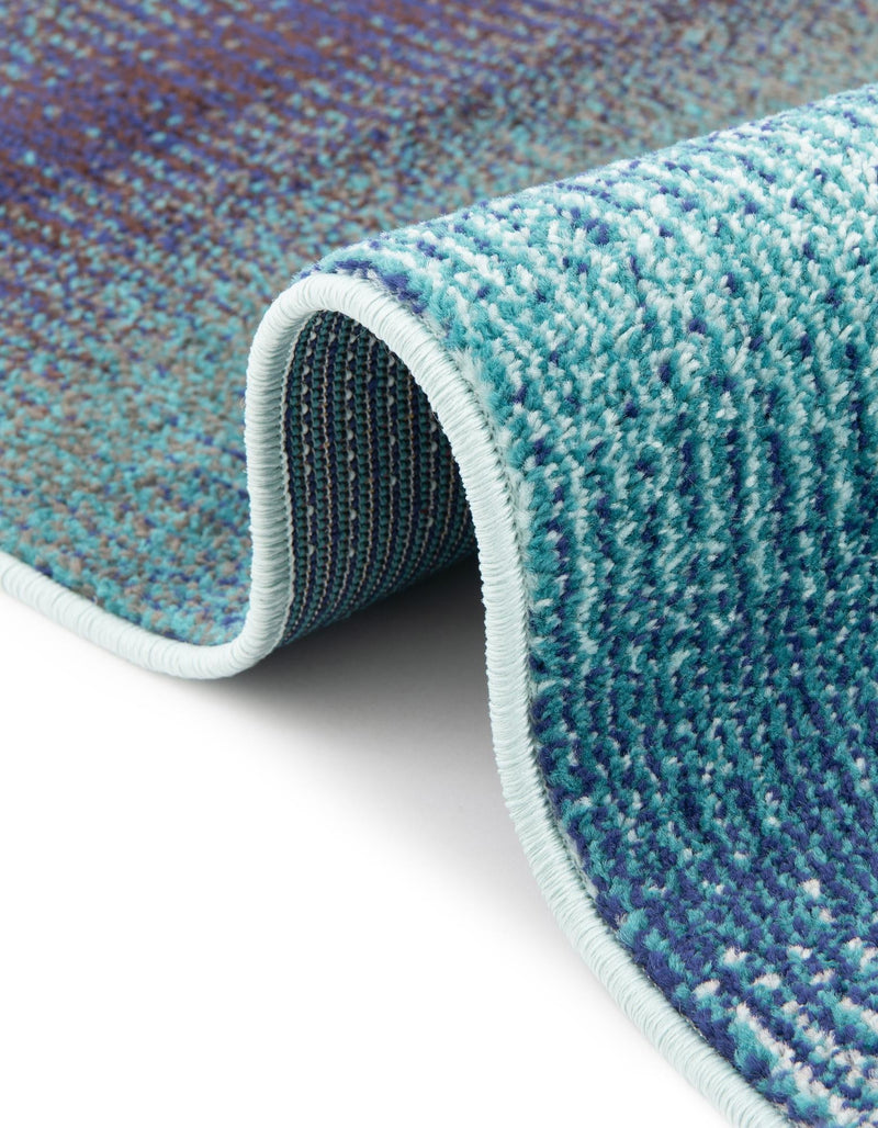 Marrakesh Elegance Collection Area Rug - Agadir Round Blue lifestyle 71