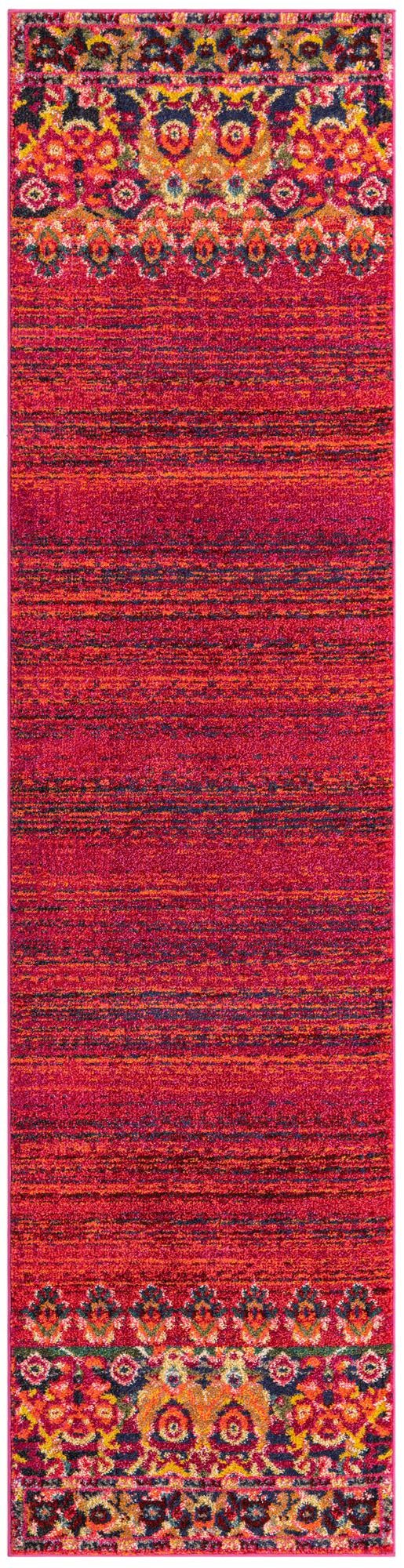Chateau Elegance Collection Area Rug - Fontainebleau Runner Red lifestyle 13