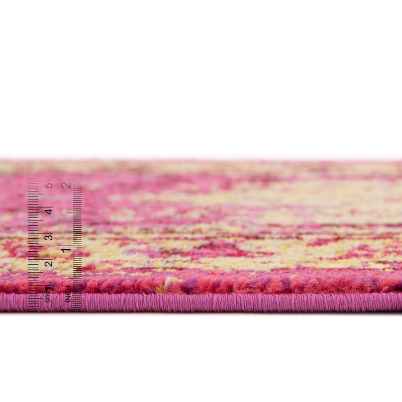 Chateau Elegance Collection Area Rug - Tuileries Rectangle Pink lifestyle 17