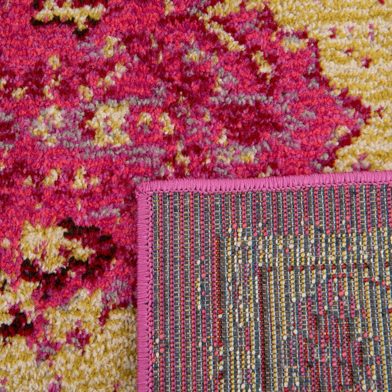Chateau Elegance Collection Area Rug - Tuileries Rectangle Pink lifestyle 33