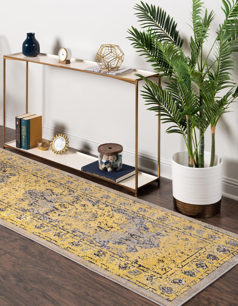 Chateau Elegance Collection Area Rug - Tuileries Runner Gray lifestyle 65