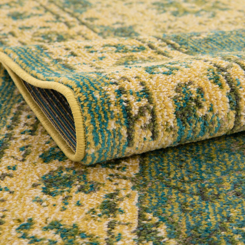 Chateau Elegance Collection Area Rug - Tuileries Rectangle Green lifestyle 24