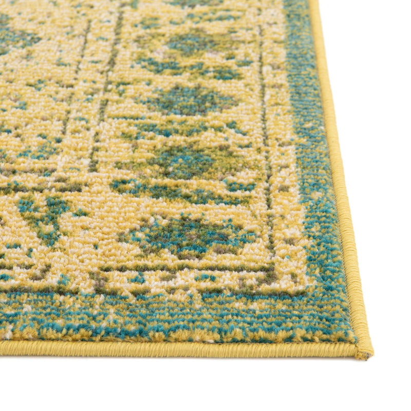 Chateau Elegance Collection Area Rug - Tuileries Rectangle Green lifestyle 28