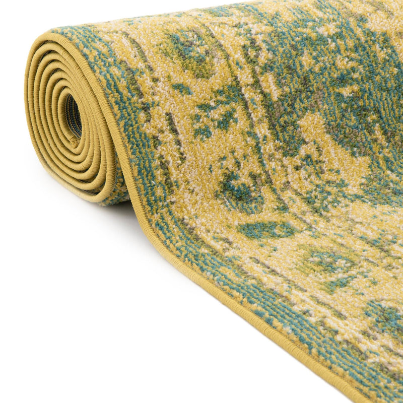 Chateau Elegance Collection Area Rug - Tuileries Rectangle Green lifestyle 42