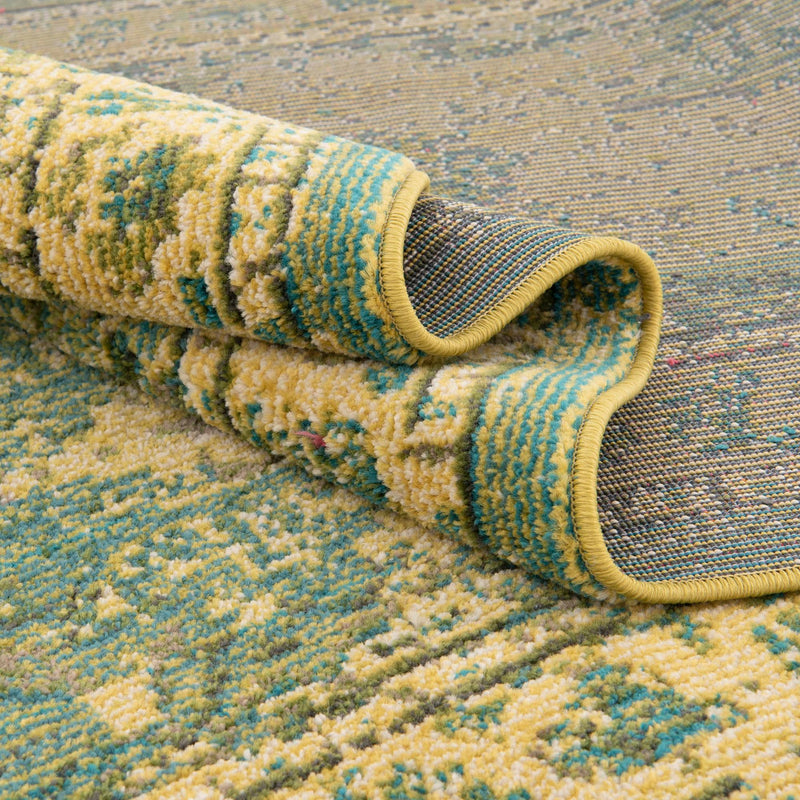 Chateau Elegance Collection Area Rug - Tuileries Rectangle Green lifestyle 43