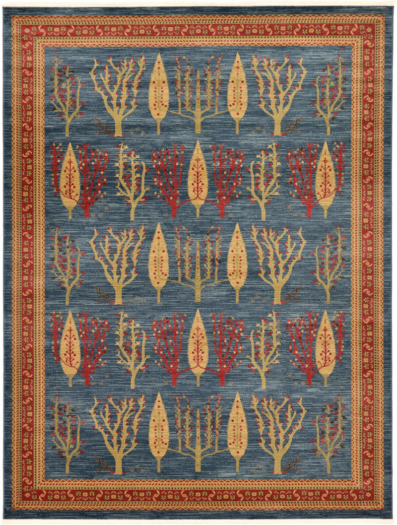 Zagros Oasis Collection Area Rug - Ilam Rectangle Blue lifestyle 3