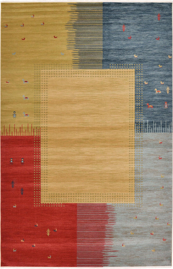 Zagros Oasis Collection Area Rug - Darrehshahr Rectangular Tan lifestyle 10