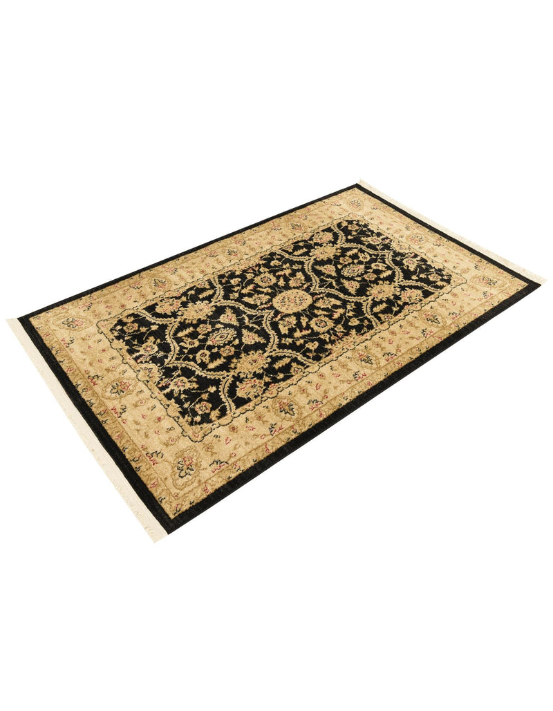 Chelsea Elegance Collection Area Rug - Stockwell Rectangle Black lifestyle 17