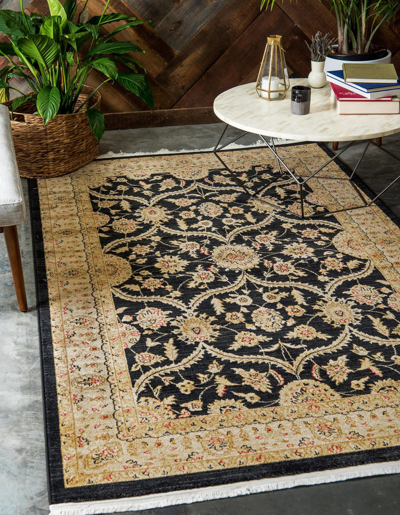 Chelsea Elegance Collection Area Rug - Stockwell Rectangle Black lifestyle 15