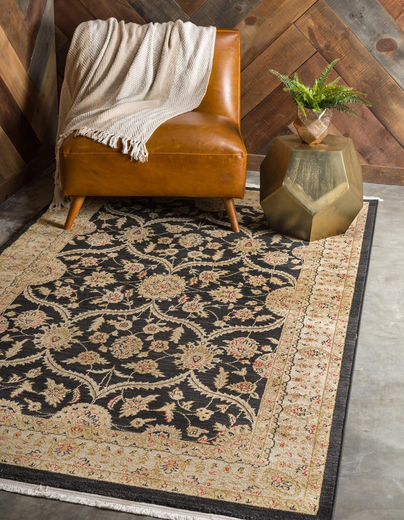 Chelsea Elegance Collection Area Rug - Stockwell Rectangle Black lifestyle 16