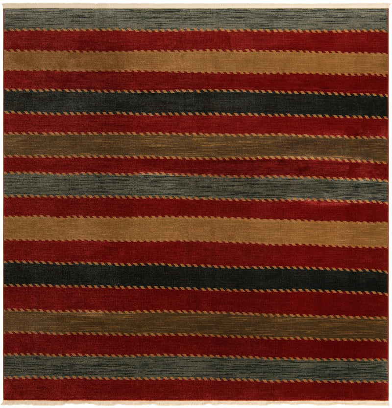 Zagros Oasis Collection Area Rug - Behbahan Square Multi lifestyle 24