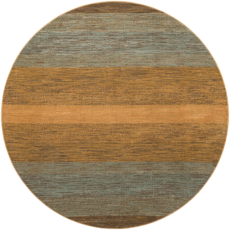 Zagros Oasis Collection Area Rug - Mehran Round Multi lifestyle 8