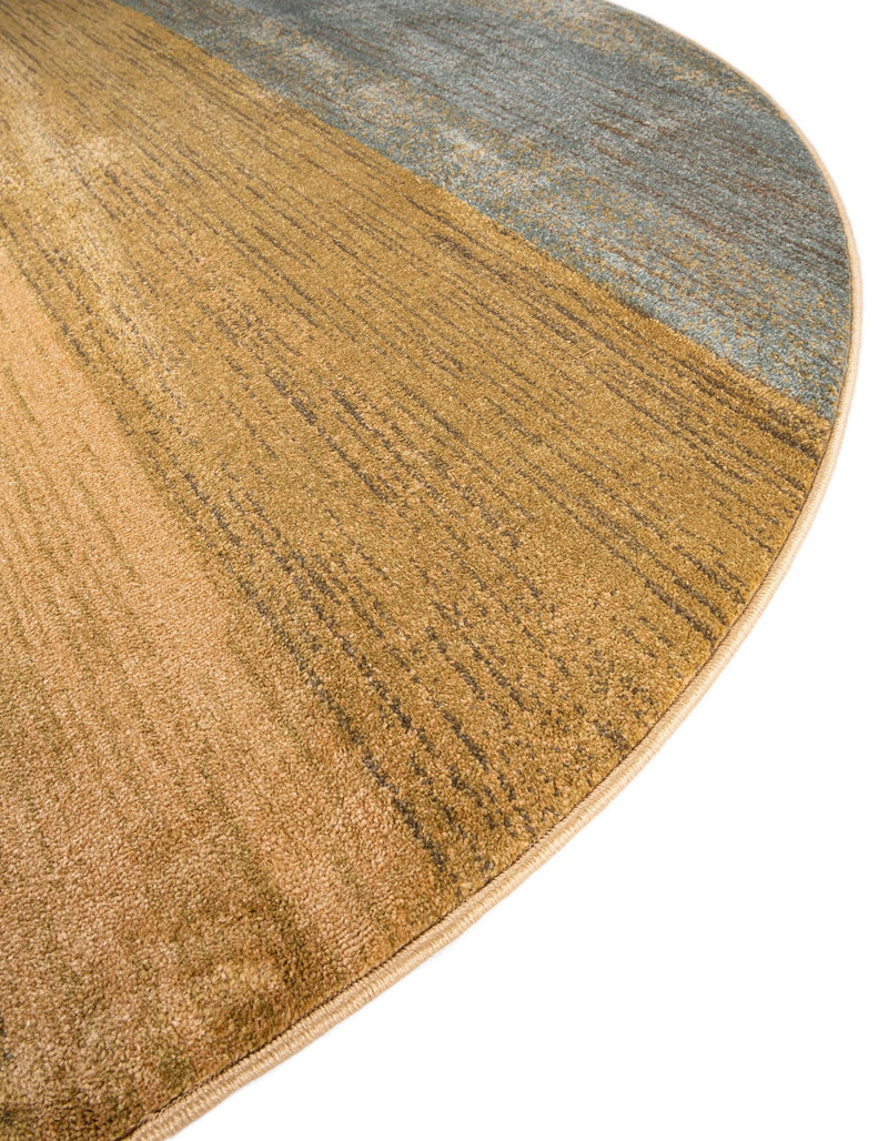 Zagros Oasis Collection Area Rug - Mehran Round Multi lifestyle 23