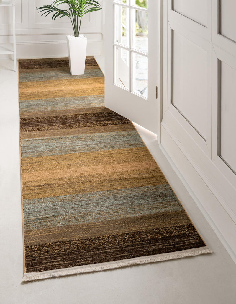Zagros Oasis Collection Area Rug - Mehran Runner Multi lifestyle 12