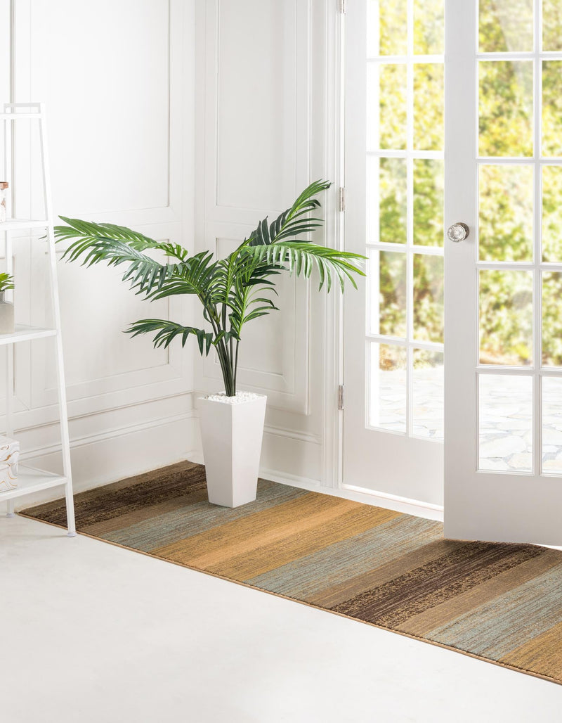Zagros Oasis Collection Area Rug - Mehran Runner Multi lifestyle 14