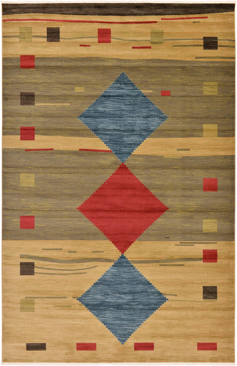 Zagros Oasis Collection Area Rug - Susa Rectangular Tan lifestyle 10