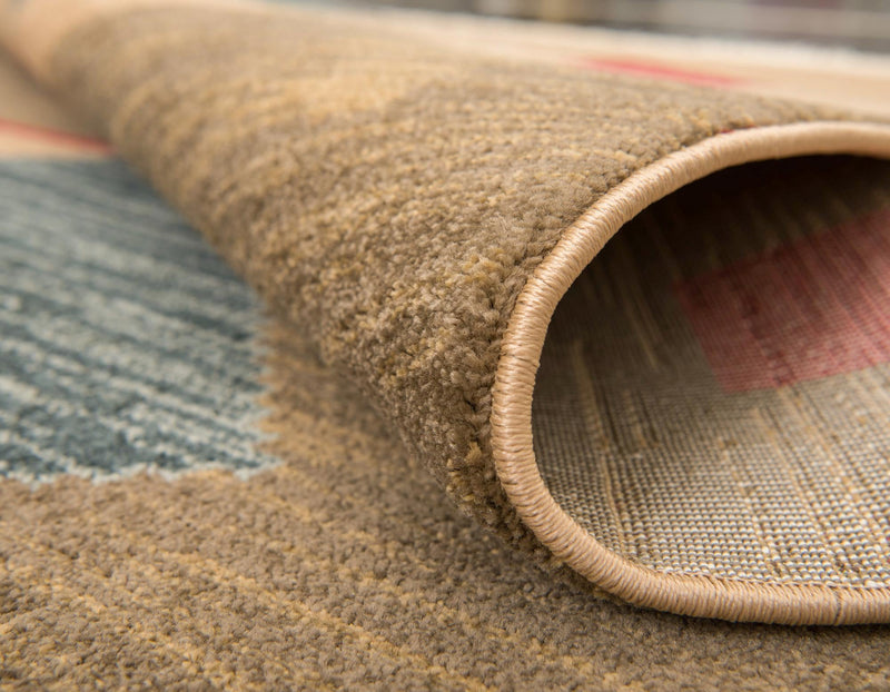 Zagros Oasis Collection Area Rug - Susa Round Tan lifestyle 22