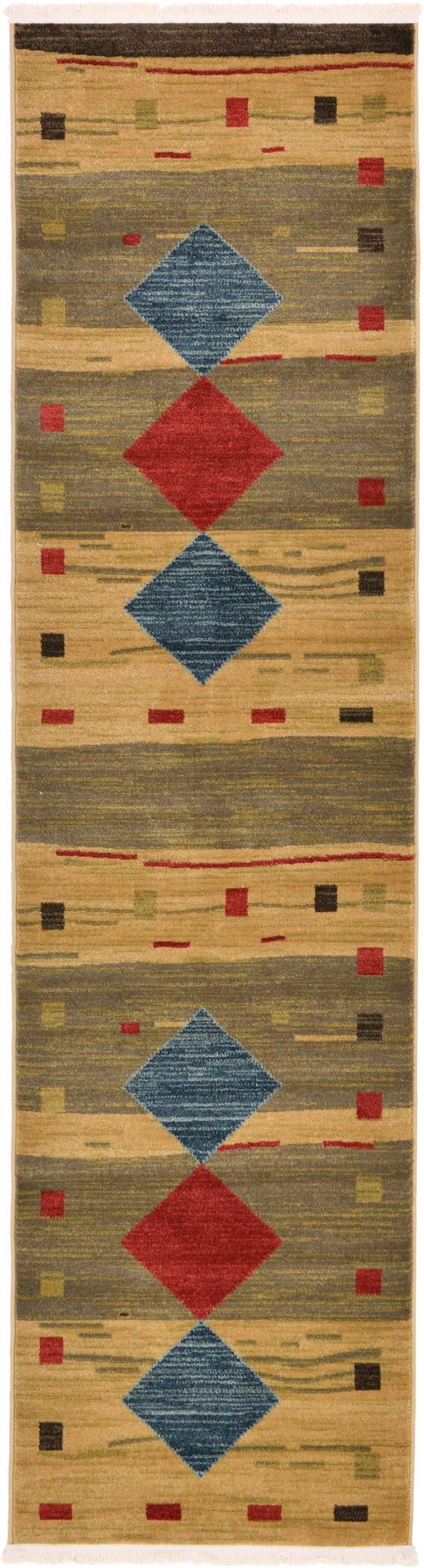 Zagros Oasis Collection Area Rug - Susa Runner Tan lifestyle 12