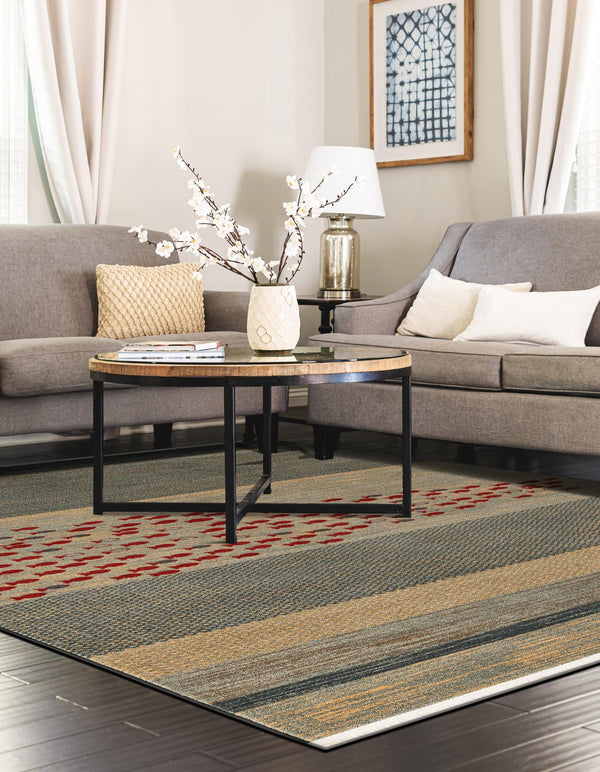 Zagros Oasis Collection Area Rug - Kermanshah Rectangular Blue lifestyle 34