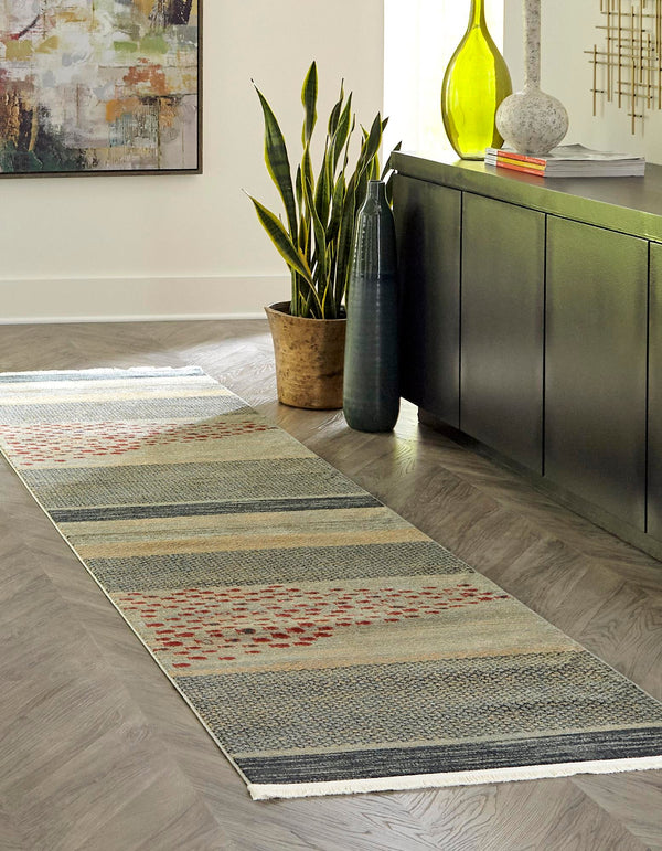 Zagros Oasis Collection Area Rug - Kermanshah Runner Blue lifestyle 13