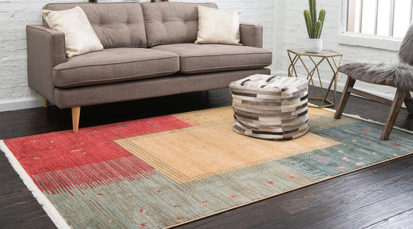 Zagros Oasis Collection Area Rug - Darrehshahr Rectangular Tan lifestyle 16
