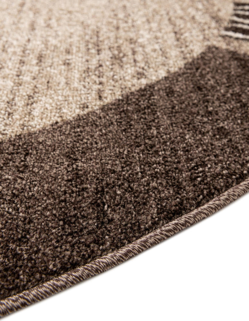 Studio Haven Collection Area Rug - Atelier Round Dark Beige lifestyle 78