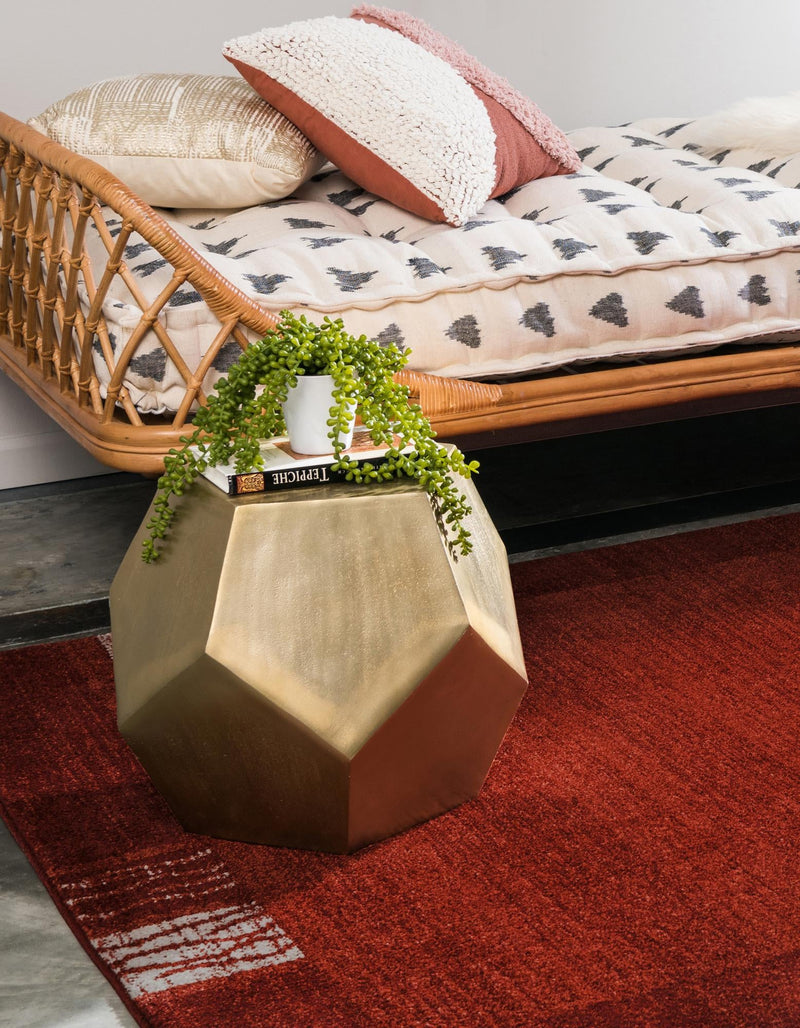 Studio Haven Collection Area Rug - Atelier Rectangle Terracotta lifestyle 53