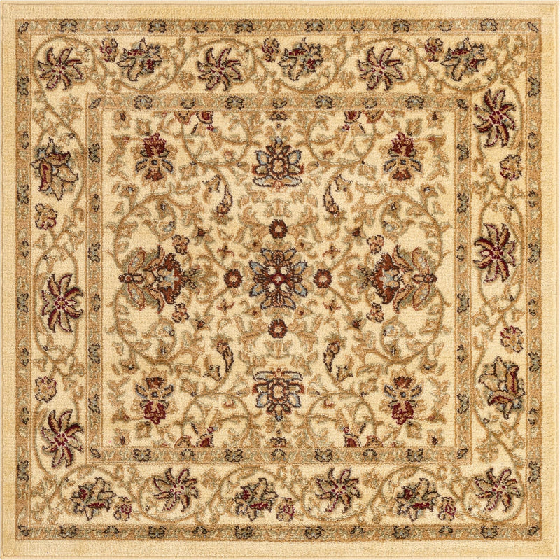 Jaipur Elegance Collection Area Rug - Mani Square Cream lifestyle 16