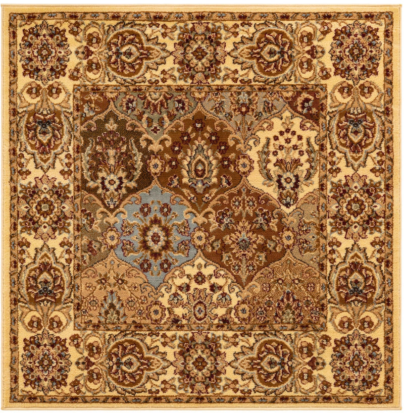 Jaipur Elegance Collection Area Rug - Jaigarh Square Cream lifestyle 8