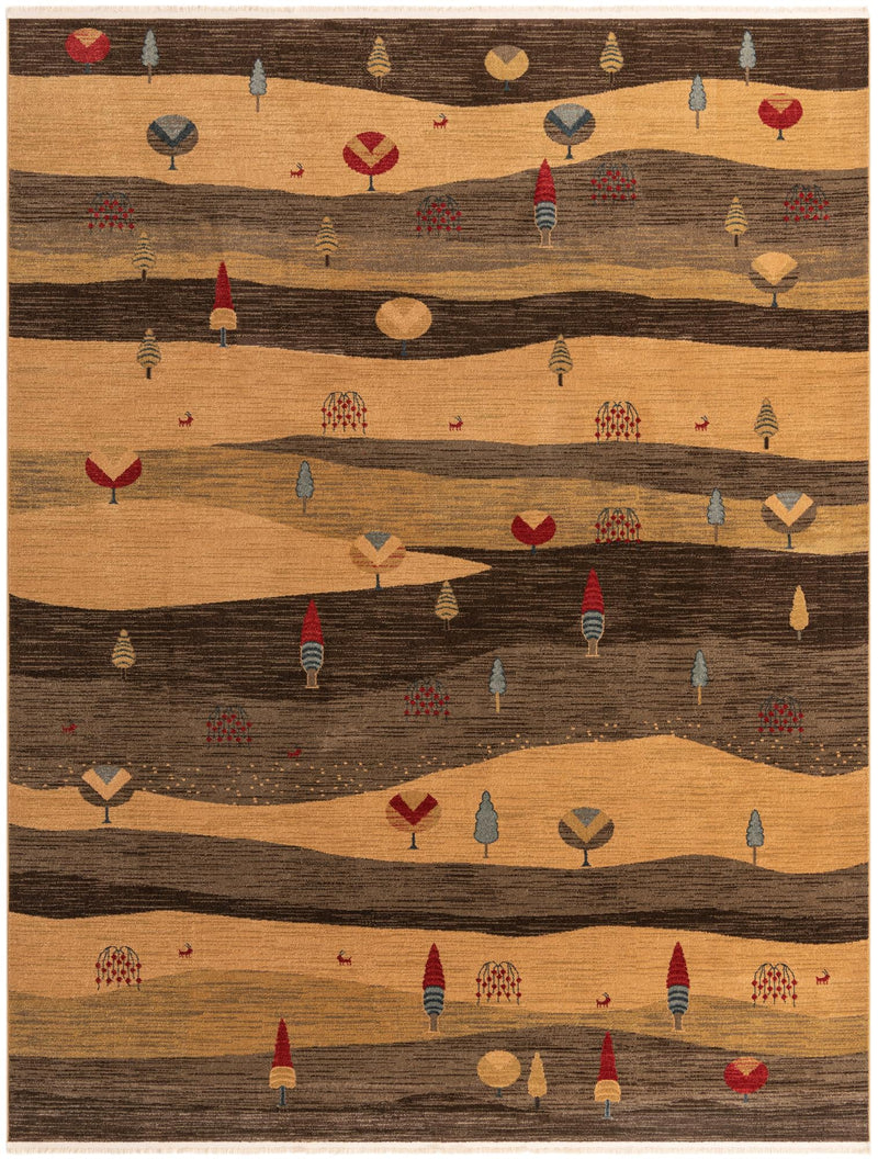 Zagros Oasis Collection Area Rug - Nahavand Rectangle Tan Main