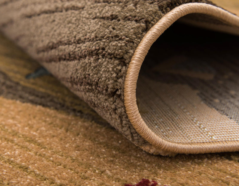 Zagros Oasis Collection Area Rug - Nahavand Rectangular Tan lifestyle 22