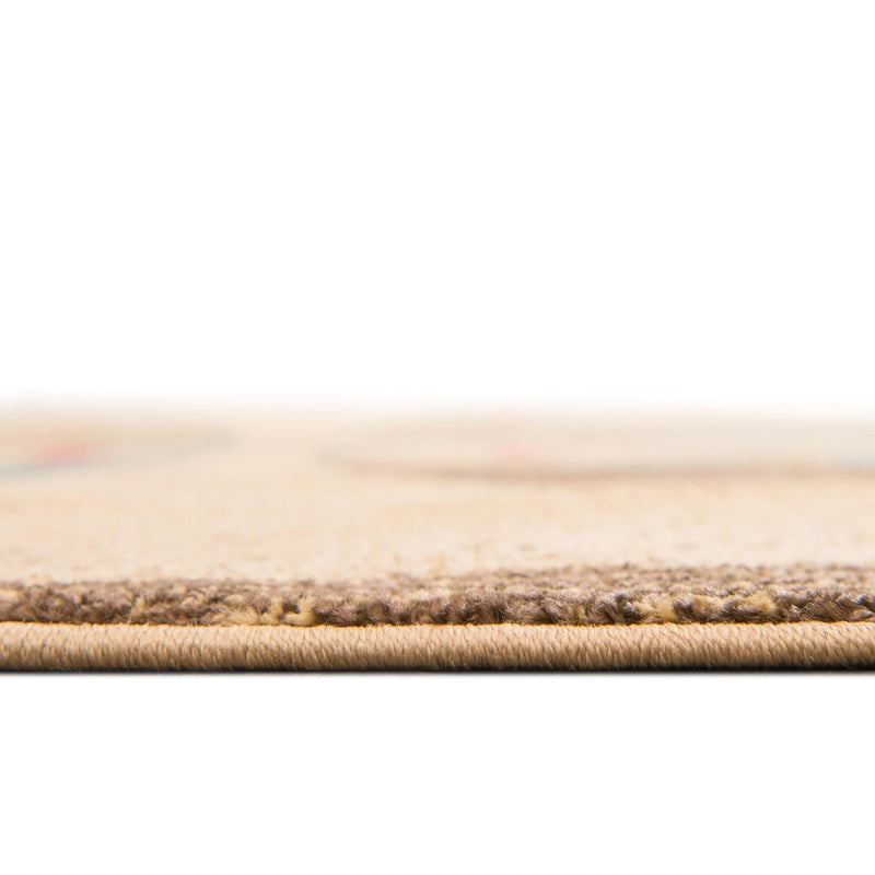 Zagros Oasis Collection Area Rug - Malayer Round Tan lifestyle 20
