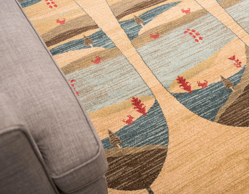 Zagros Oasis Collection Area Rug - Malayer Rectangle Tan lifestyle 5