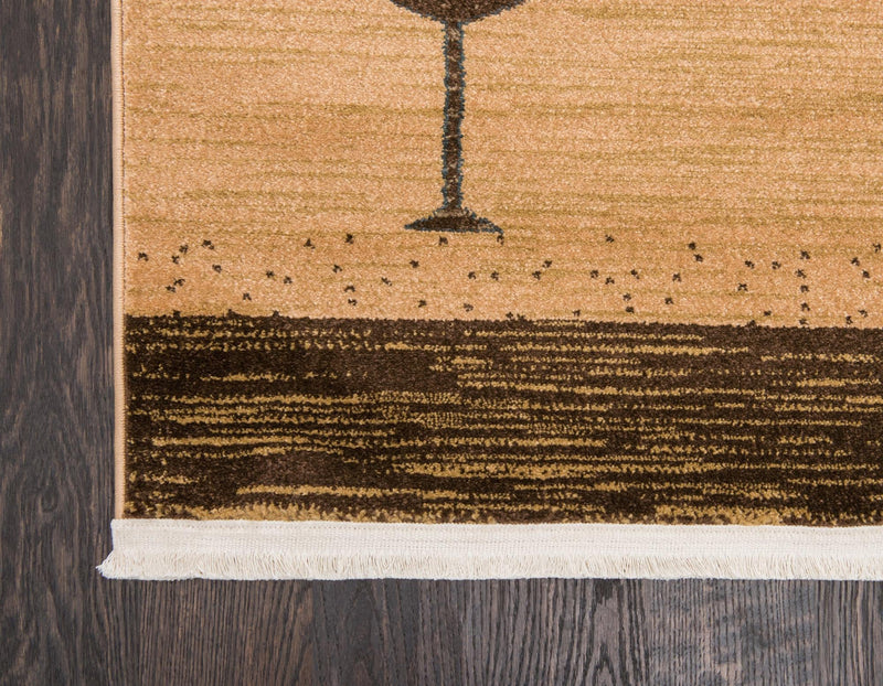 Zagros Oasis Collection Area Rug - Malayer Rectangular Tan lifestyle 27