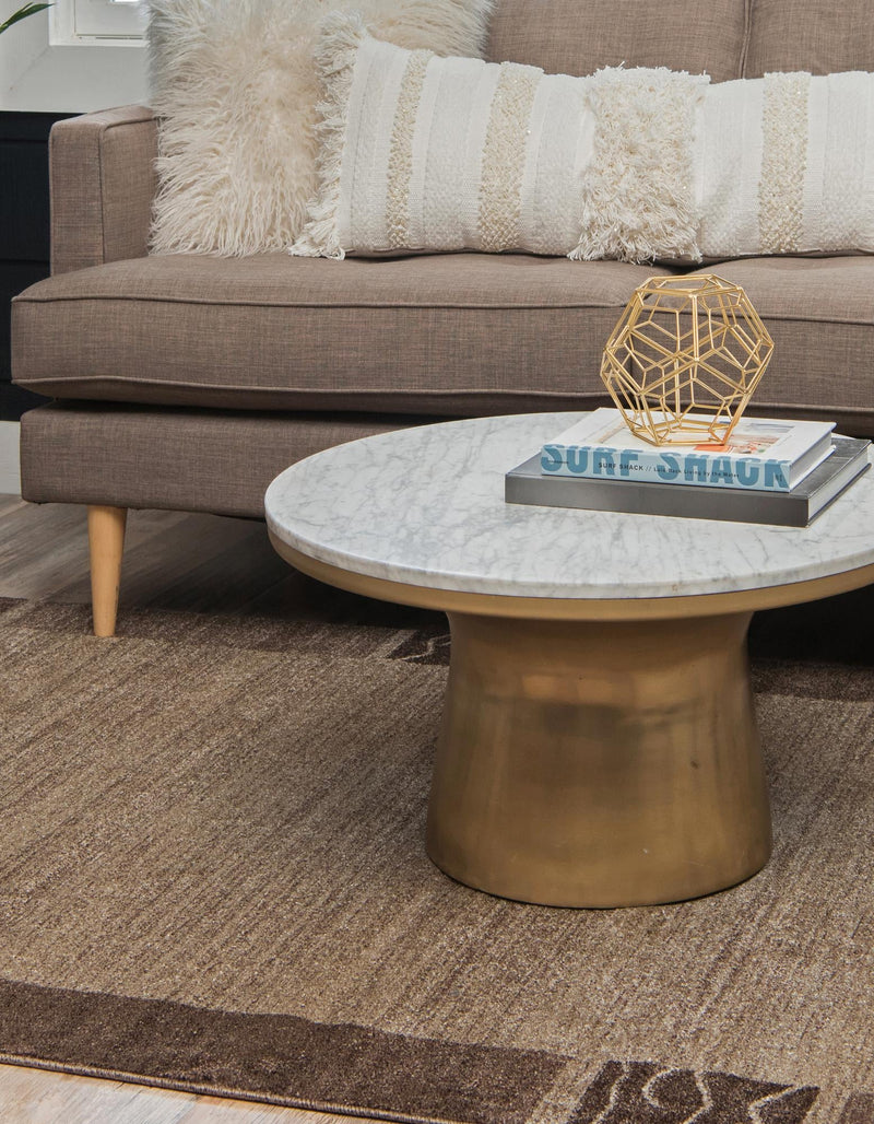 Studio Haven Collection Area Rug - Atelier Rectangle Dark Beige lifestyle 14