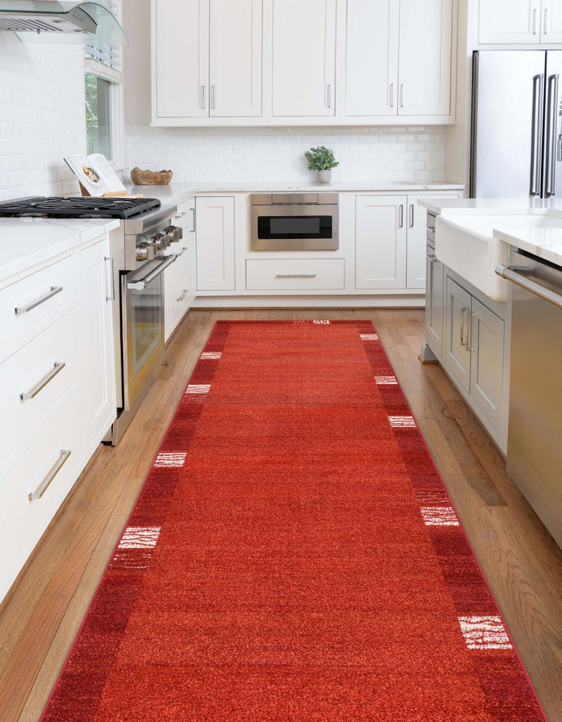 Studio Haven Collection Area Rug - Atelier Runner Terracotta lifestyle 150