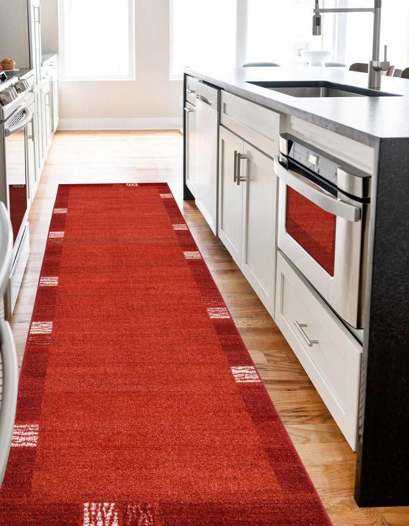Studio Haven Collection Area Rug - Atelier Runner Terracotta lifestyle 160