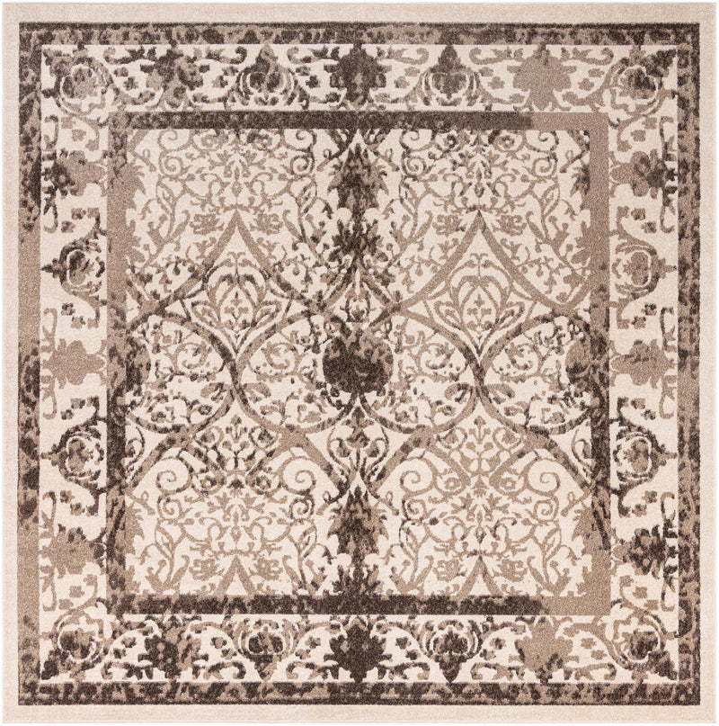 Horizon Collection Area Rug - Sierra Square Beige lifestyle 33