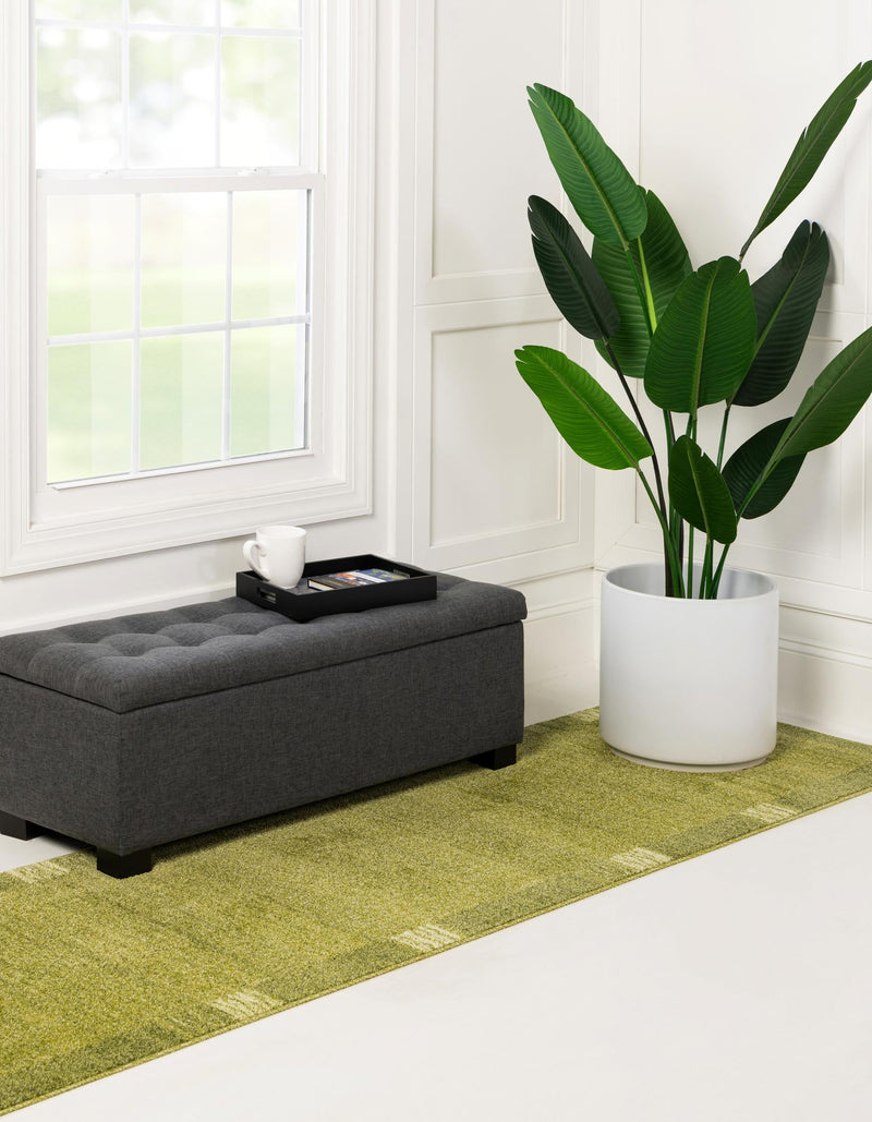 Studio Haven Collection Area Rug - Atelier Runner Light Green lifestyle 114