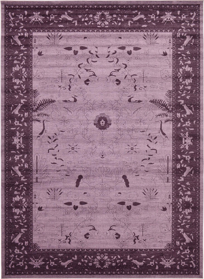 Horizon Collection Area Rug - Apex (Purple) Rectangle Purple lifestyle 2