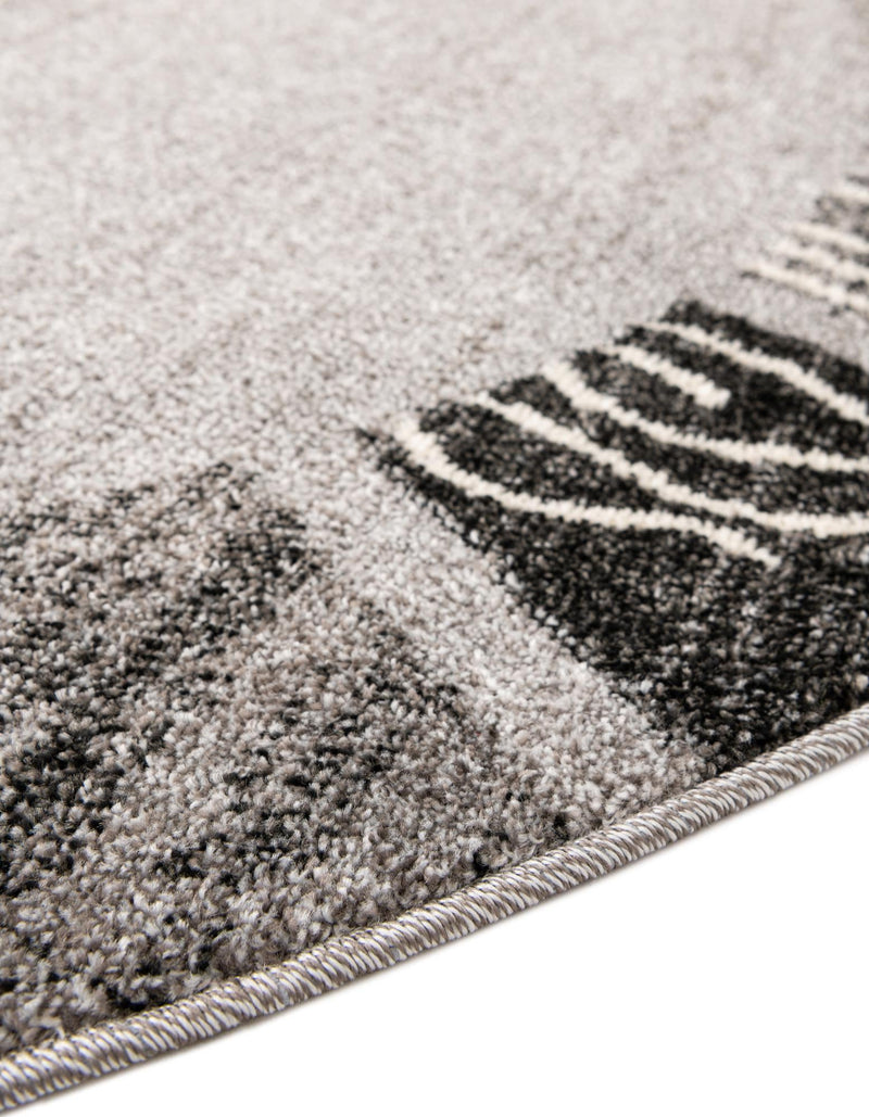 Studio Haven Collection Area Rug - Atelier Round Light Gray lifestyle 138