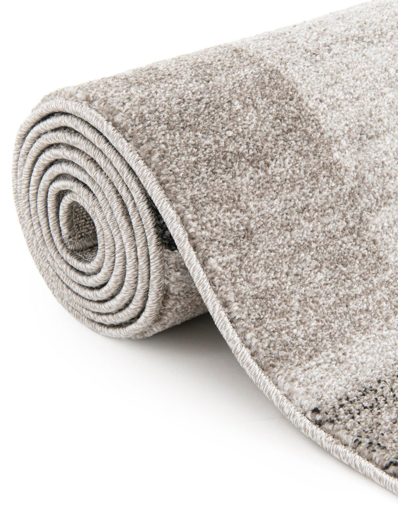 Studio Haven Collection Area Rug - Atelier Round Light Gray lifestyle 164